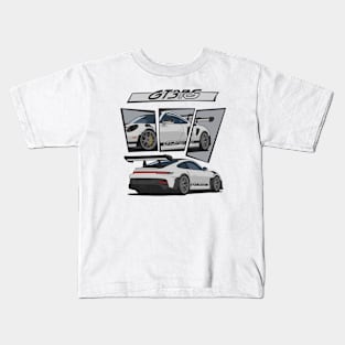 car 911 gt3 rs detail grey Kids T-Shirt